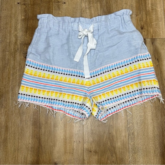 NWT Lemlem Multi Sky Kiteli Geo Print Cotton Blend Frayed Shorts Size XS… - Picture 1 of 14